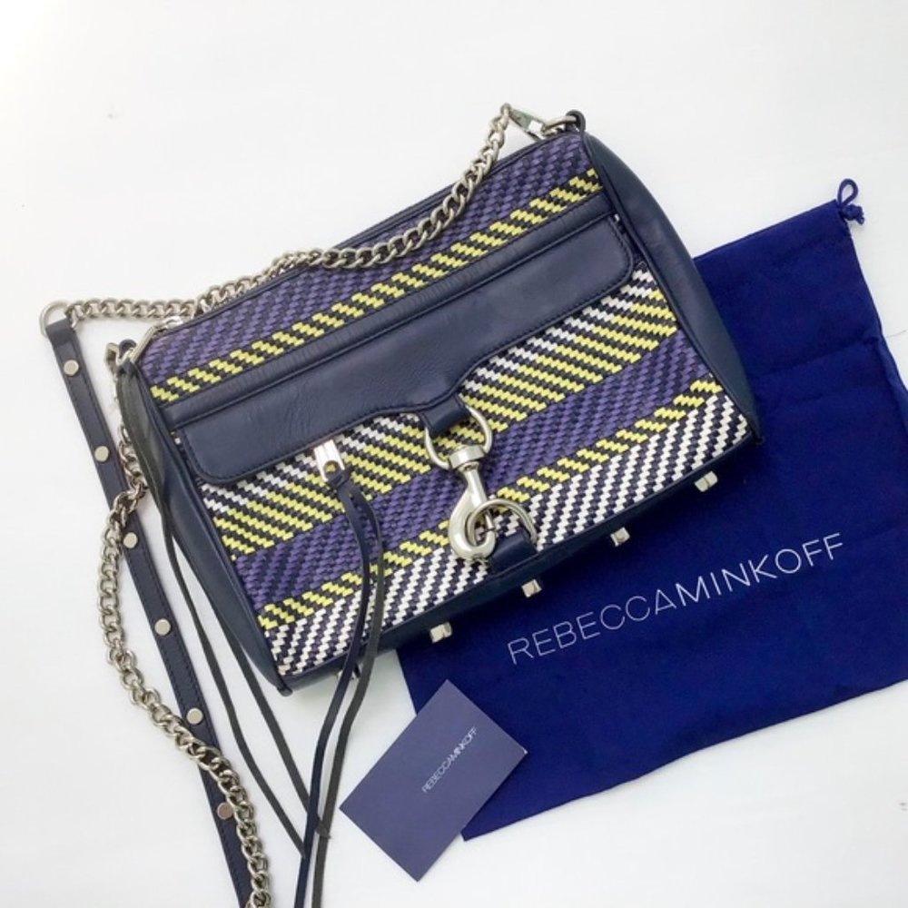 Rebecca Minkoff Clutch Mac Navy/White/Yellow